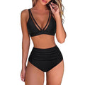Swimsuit women's split sexy bikini high waist tight hollow swimsuit women