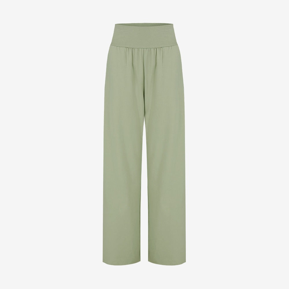 New Relaxed Fitness Yoga Pants with Split Legs for Restraining Feet and Abdomen Retraining Wide Leg Pants for Casual Dance Pants