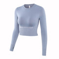 Net Red New Yoga Clothes Women's Long Sleeve Seamless Sportswear Slim Running Fitness Top