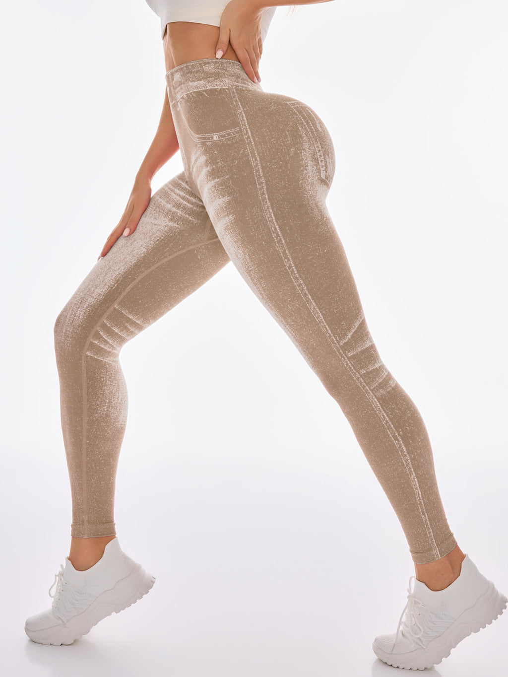 New Fashion Seamless Yoga Pants for Women, High Elasticity, Slimming, High-Waisted with Back V-Shape, Butt-Lifting, Running, Workout, Stylish Leggings