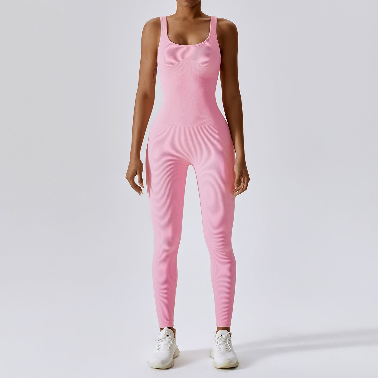 Spring seamless one-piece yoga suit for Europe and America, dance, abdominal tightening, slimming, sports, elastic and tight fitting jumpsuit