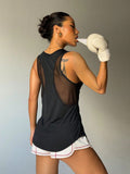 Sports quick drying loose sleeveless vest T-shirt for women