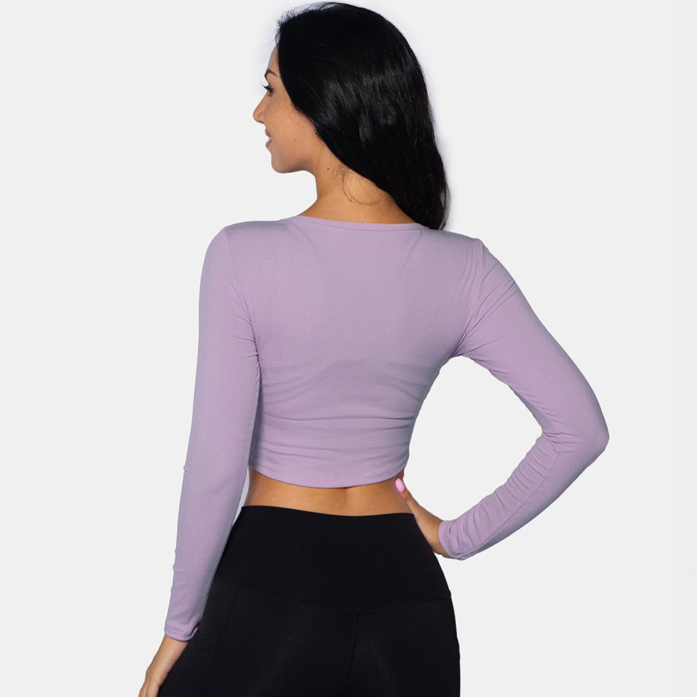 Sports Top Long Sleeve Sports Top Short Fashion Top Women's Wear