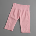 Seamless  Shorts for Women High-Waisted Butt-Lifting Workout Shorts Breathable 5/6 Length Running Training Fitness Pants